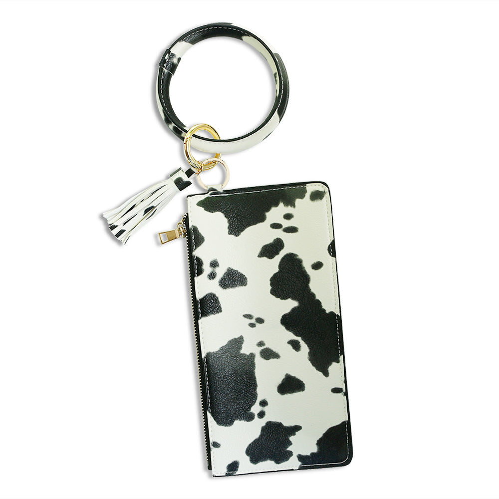 Wholesale PU Leather Coin Purse Wrist Keychain